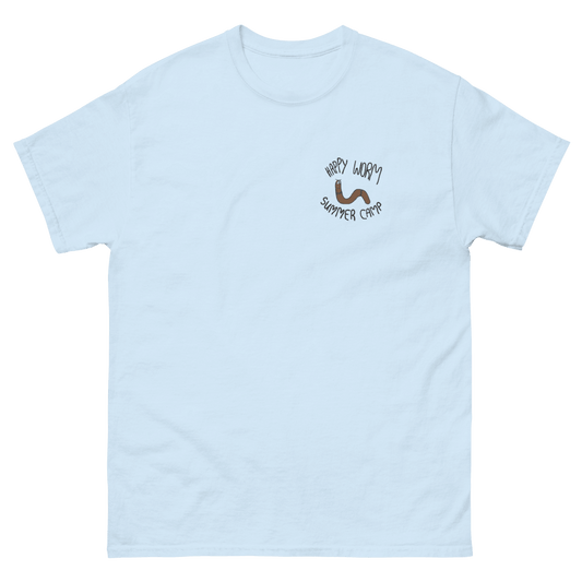 Happy Worm Summer Camp Tee - Dewdrop