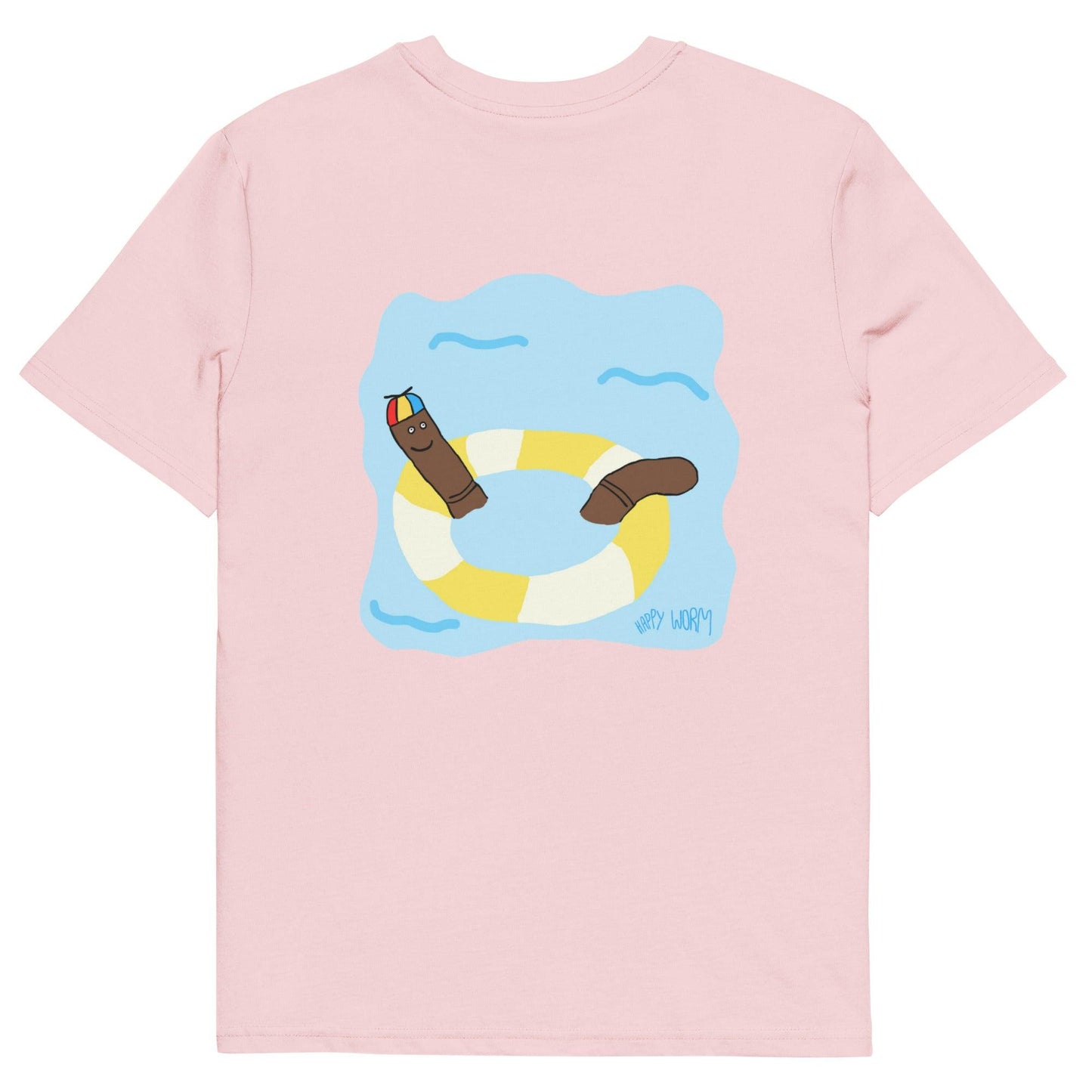 Happy Worm Summer Camp Tee - Bubblegum