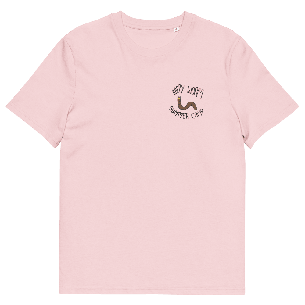 Happy Worm Summer Camp Tee - Bubblegum