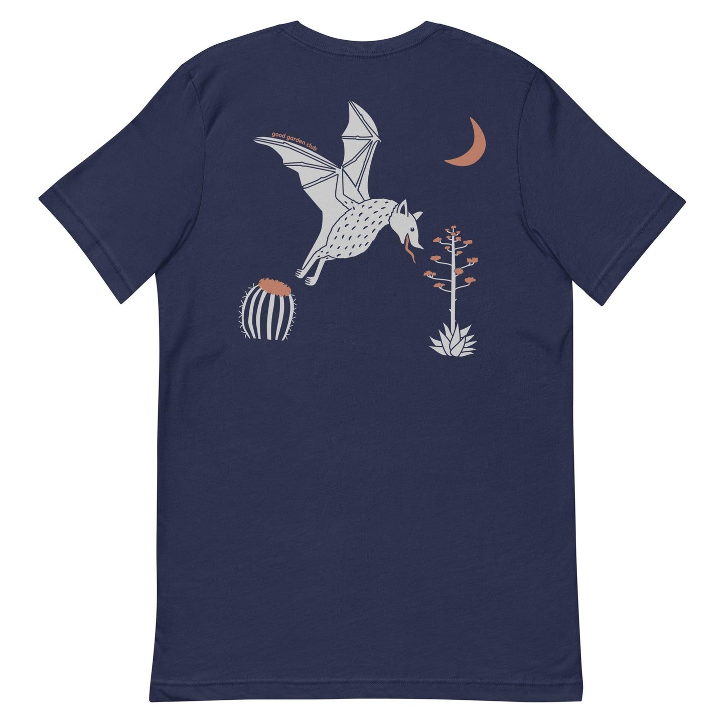 Nocturnal Bat Tee | Midnight Blue