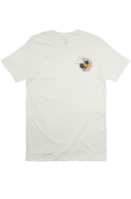 Native Bee Tee | Eggshell